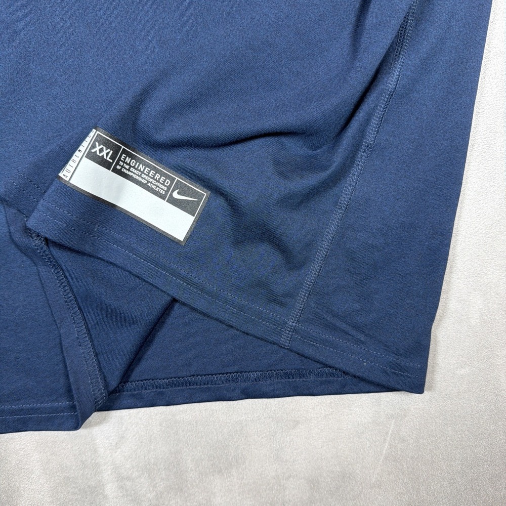 Nike Memphis Grizzlies Basketball Dri-FIT Long Sleeve Shirt Men's 2XL Blue NBA - Picture 7 of 12